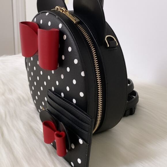 New💃Kate Spade X Disney Minnie Mouse Crossbody Bag and Cardholder Wallet Set - Picture 3 of 11